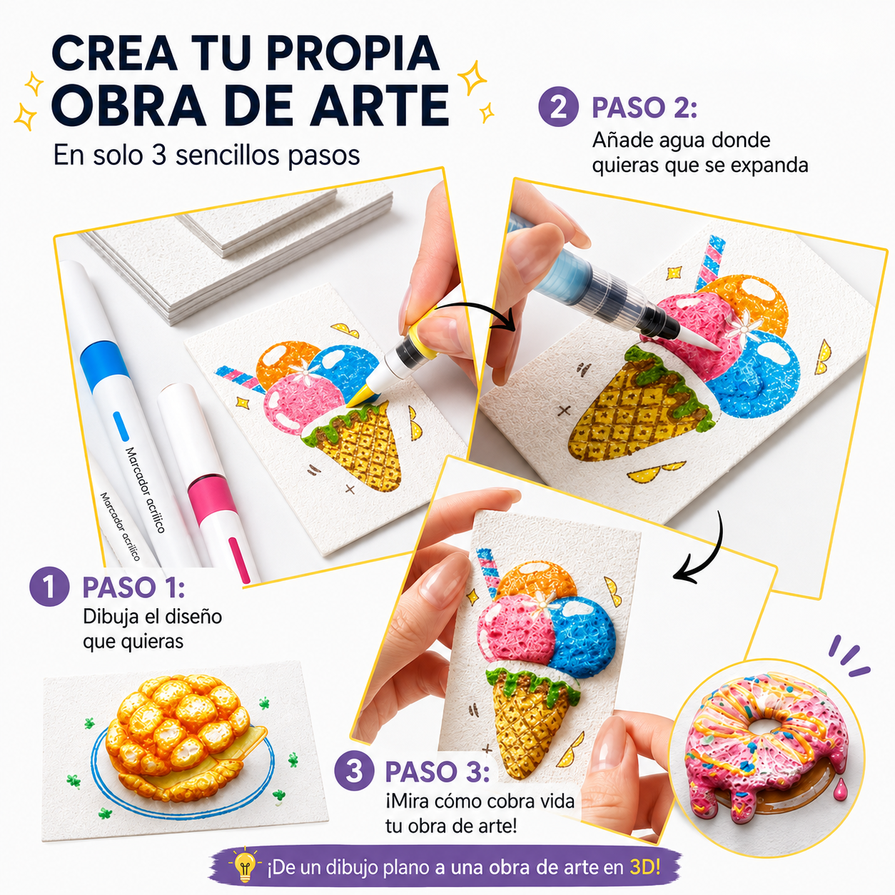 Kit Pintura Mágico 3D Oferta 2x1!